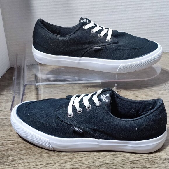 Zoo York Canvas Low Top Skater Sneaker Men's Youth Size 6 Black Athletic Shoes - Picture 1 of 10